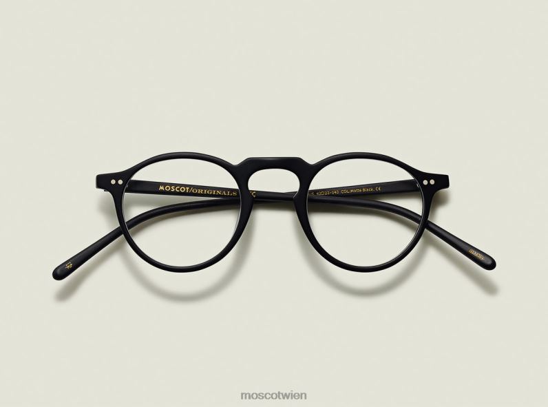 Moscot Matt-schwarz tuchus Brille 046HT163