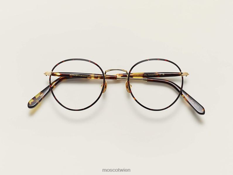 Moscot Schildkröte/Gold Pitsel Brille 046HT310