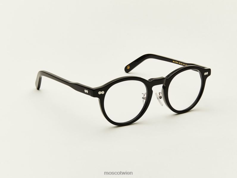 Moscot Schwarz Miltzen mit Nasenpads aus Metall Brille 046HT201