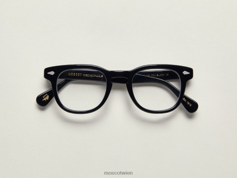 Moscot Schwarz gelt Brille 046HT101