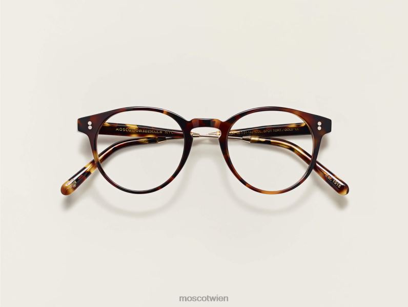 Moscot Spot Schildkröte/Gold Golda Brille 046HT256