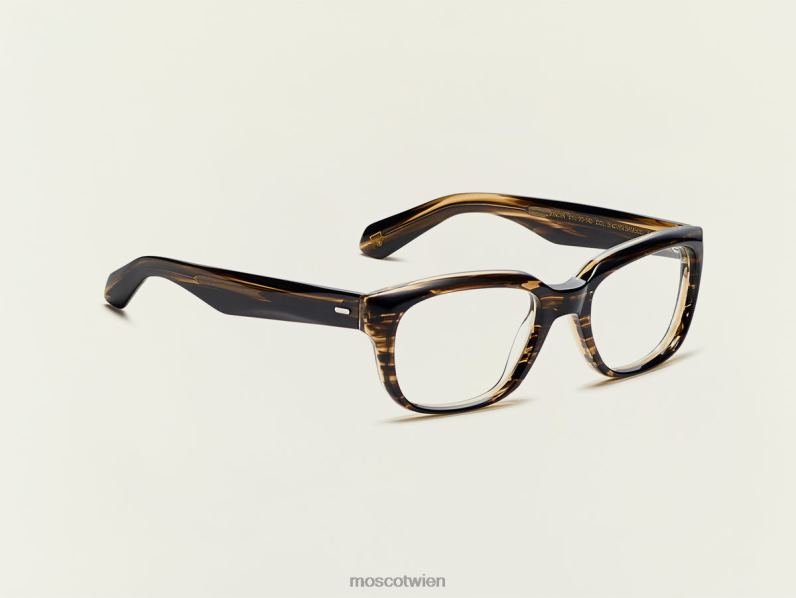 Moscot brauner Bambus Zindik Brille 046HT301