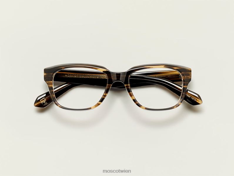 Moscot brauner Bambus Zindik Brille 046HT301
