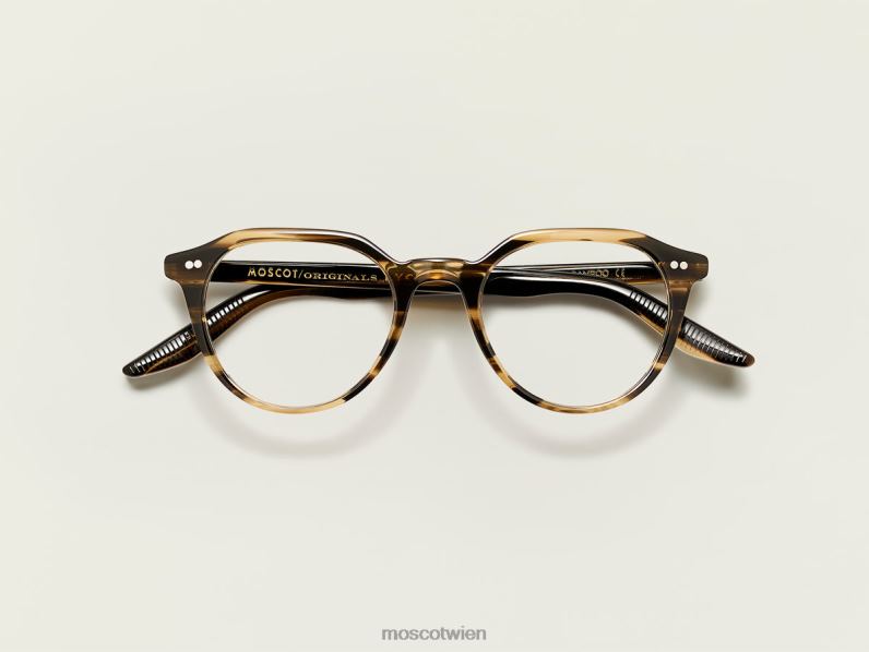 Moscot brauner Bambus kitzel Brille 046HT266