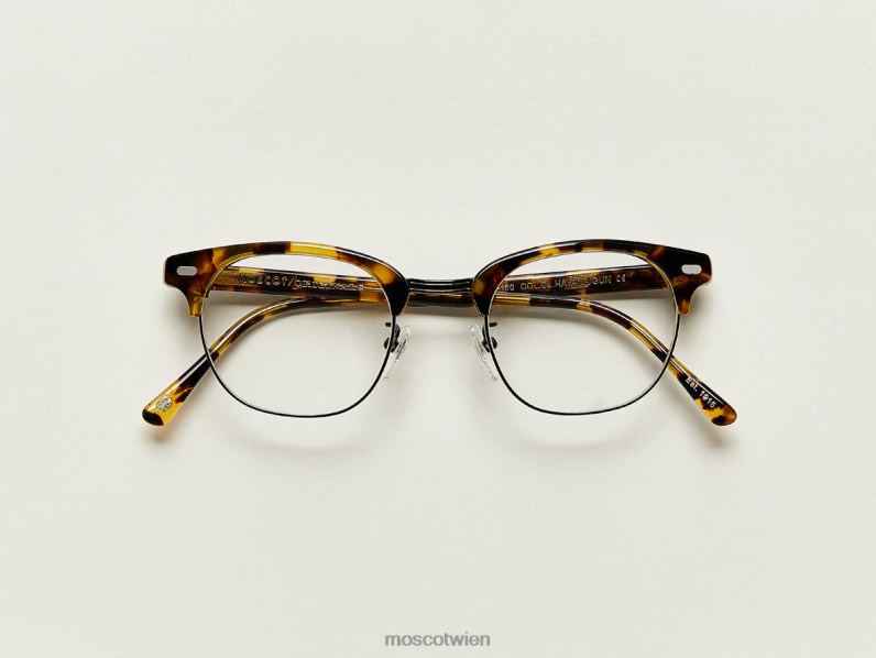 Moscot klassisches Havanna/Rotguss Yukel Brille 046HT188