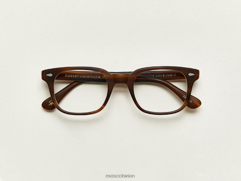 Moscot mattes Dunkelblond Boychik Brille 046HT191