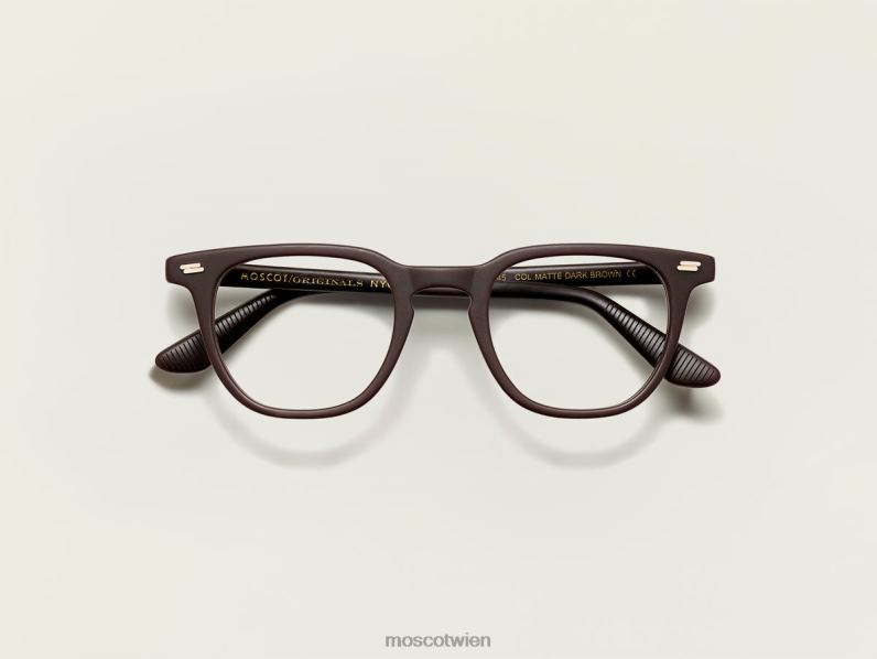 Moscot mattes Dunkelbraun tatah Brille 046HT214