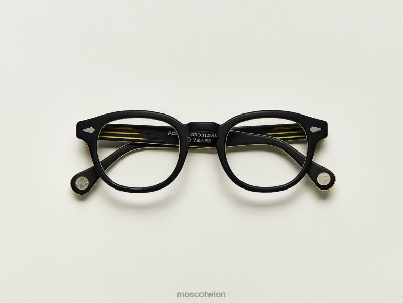 Moscot mattschwarz/gelb Lemtosch Brille 046HT26