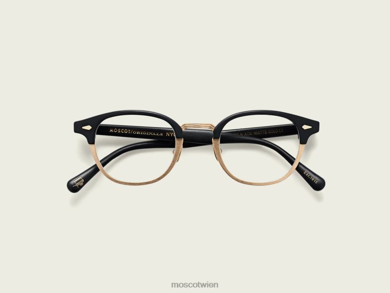 Moscot mattschwarz/mattgold lemtosh-mac Brille 046HT203