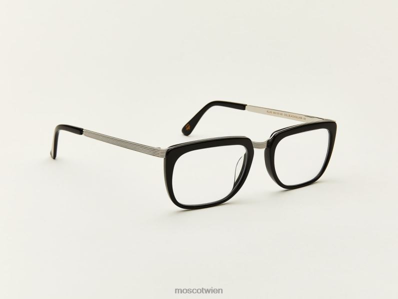 Moscot schwarzes Silber klug Brille 046HT304