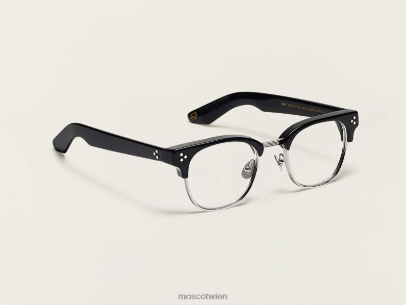 Moscot schwarzes Silber tinif Brille 046HT43