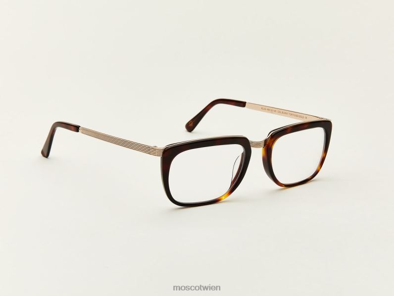 Moscot verbrannte Schildkröte/Gold klug Brille 046HT303