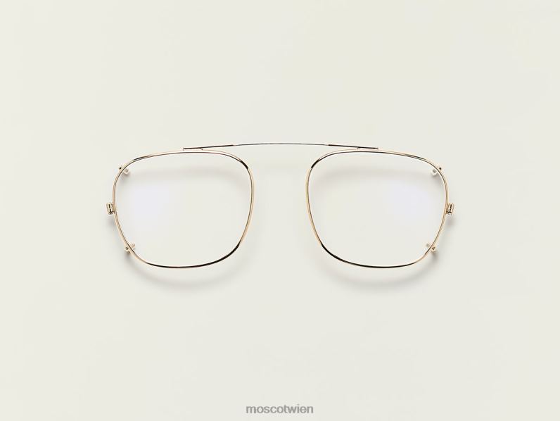 Moscot Gold Trageclip mit Blaulichtfilter Gläser 046HT910