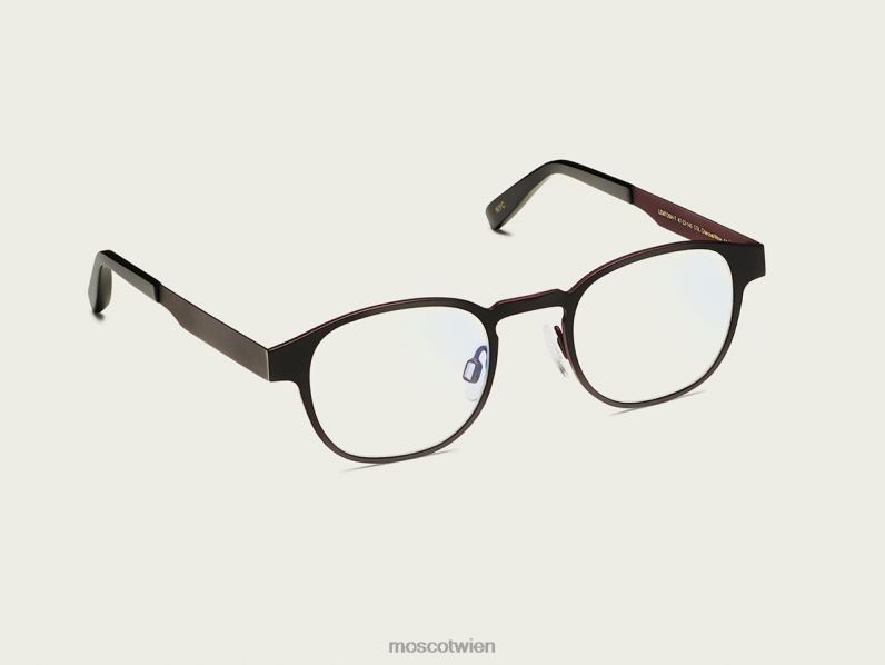 Moscot Holzkohle/Wein Lemtosh-T mit Blaulichtfilter Gläser 046HT873