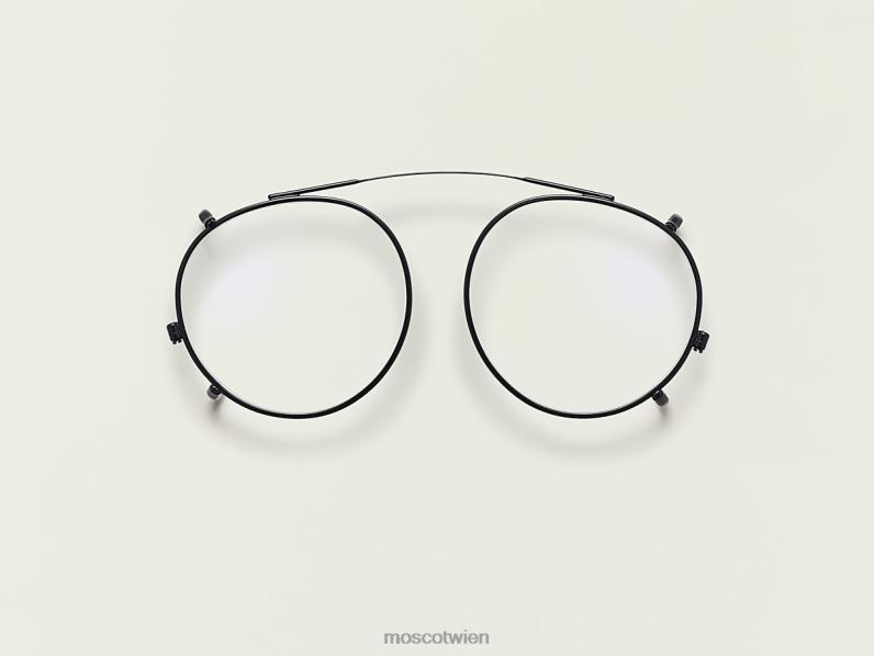 Moscot Matt-schwarz Clipzen mit Blaulichtfilter Gläser 046HT905