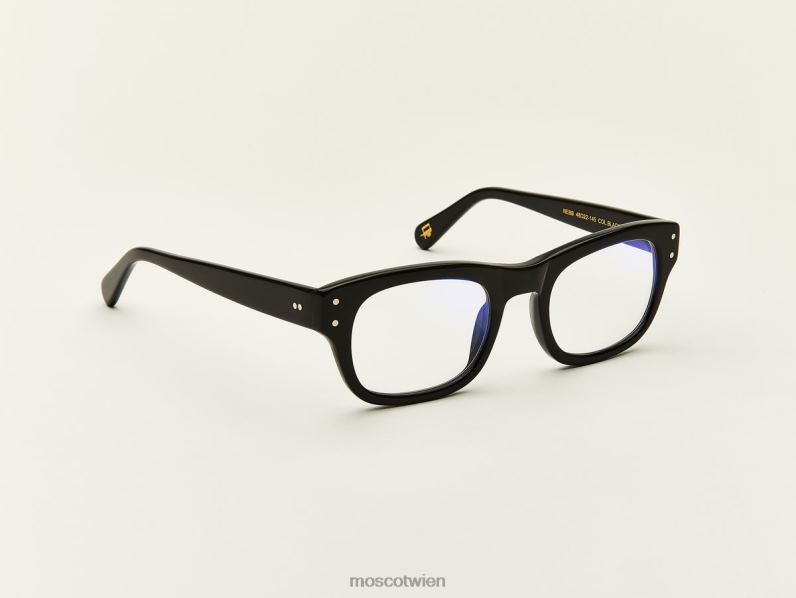 Moscot Matt-schwarz Nebb mit Blaulichtfilter Gläser 046HT890