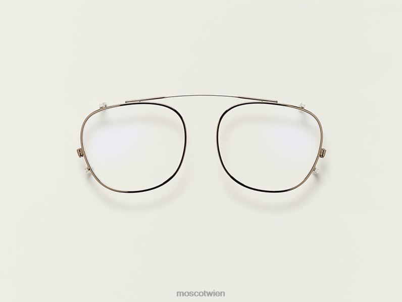 Moscot Messing Arthur Clip mit Blaulichtfilter Gläser 046HT907