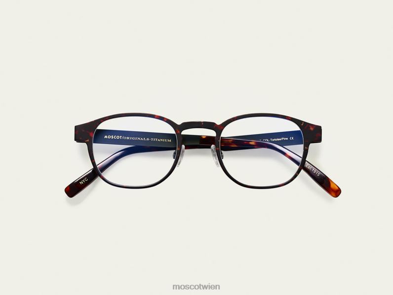 Moscot Schildkröte/Kiefer Lemtosh-T mit Blaulichtfilter Gläser 046HT874