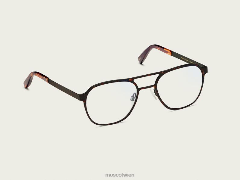 Moscot Schildkröte/Kiefer Zulu-T mit Blaulichtfilter Gläser 046HT903