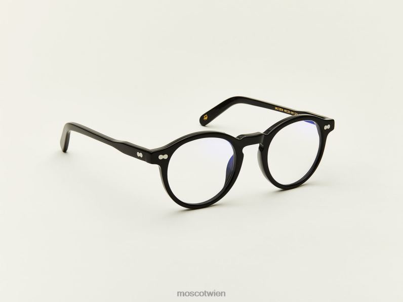 Moscot Schwarz Miltzen mit Blaulichtfilter Gläser 046HT875