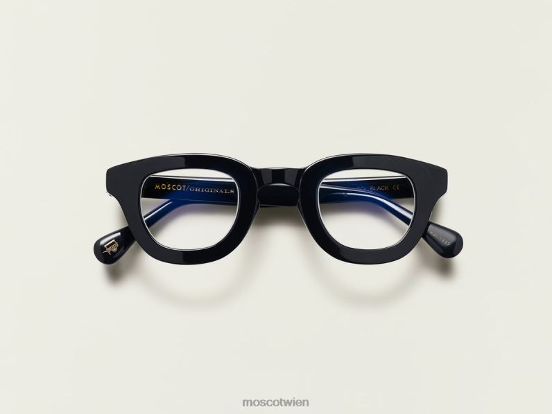 Moscot Schwarz Telena mit Blaulichtfilter Gläser 046HT895