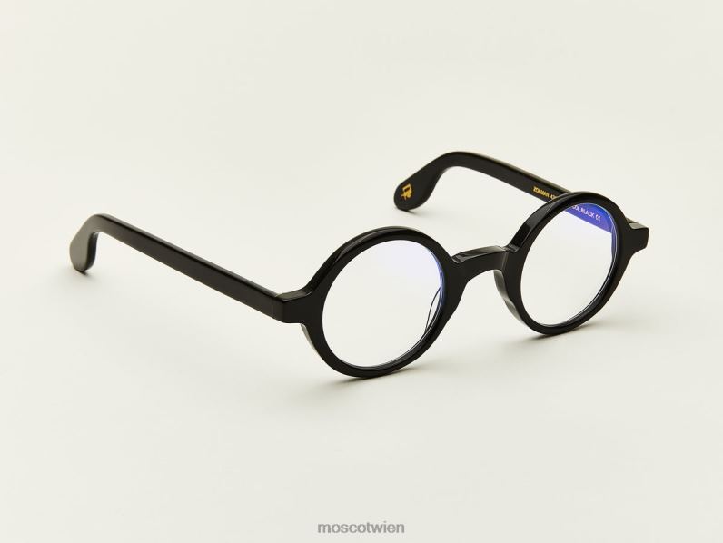 Moscot Schwarz Zolman mit Blaulichtfilter Gläser 046HT881