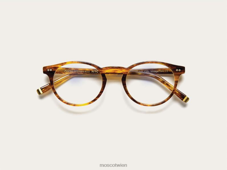 Moscot Vintage-Schildkröte Frankie mit Blaulichtfilter Gläser 046HT902