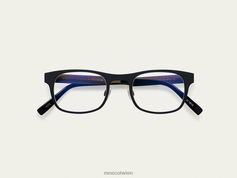 Moscot marine/beige nebb-t mit Blaulichtfilter Gläser 046HT893