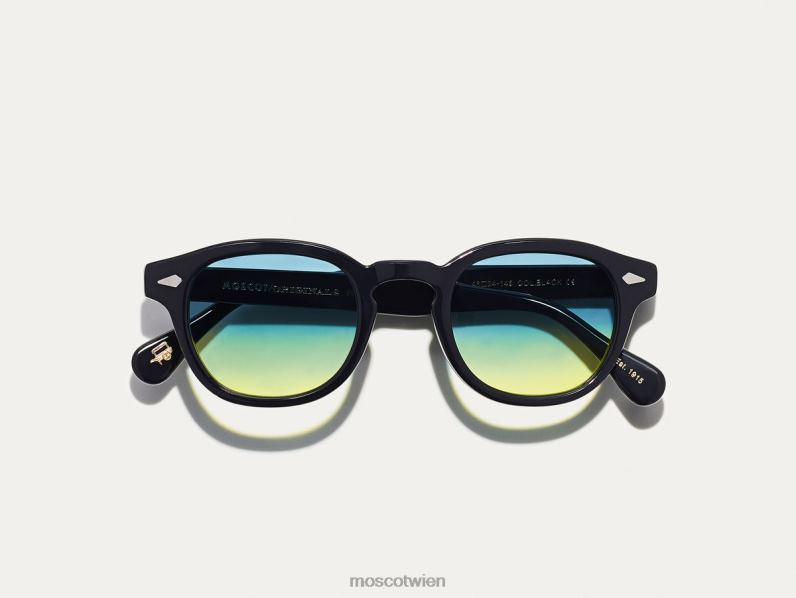 Moscot Aqua-Sonnenaufgang Lemtosh-Schwarz mit maßgeschneiderten Farbtönen Gläser 046HT658