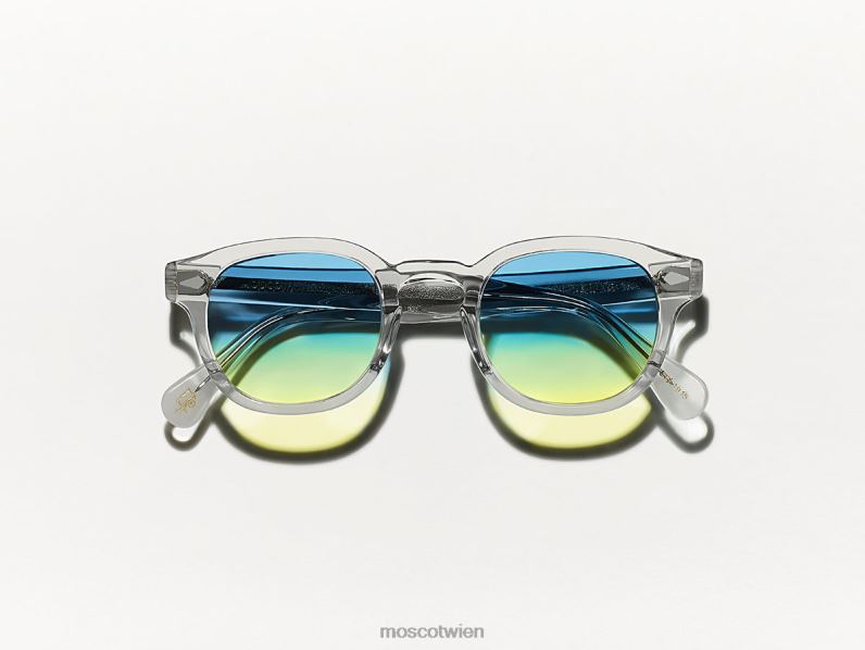 Moscot Aqua-Sonnenaufgang Lemtosh hellgrau mit maßgeschneiderten Farbtönen Gläser 046HT722