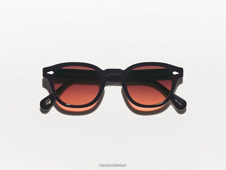 Moscot Cabernet Lemtosh-Schwarz mit maßgeschneiderten Farbtönen Gläser 046HT664