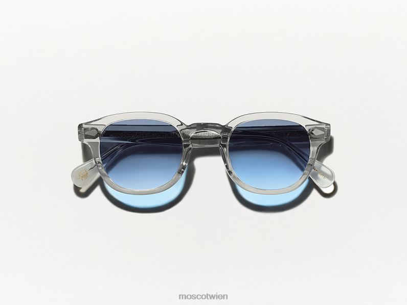 Moscot Denim Blue Lemtosh hellgrau mit maßgeschneiderten Farbtönen Gläser 046HT717