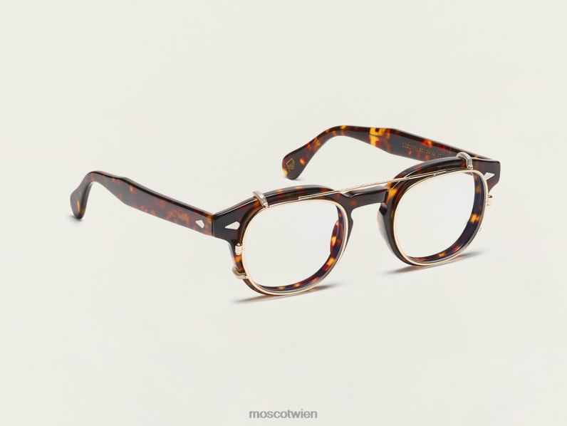 Moscot Gold Cliptosh mit Blaulichtfilter Gläser 046HT763