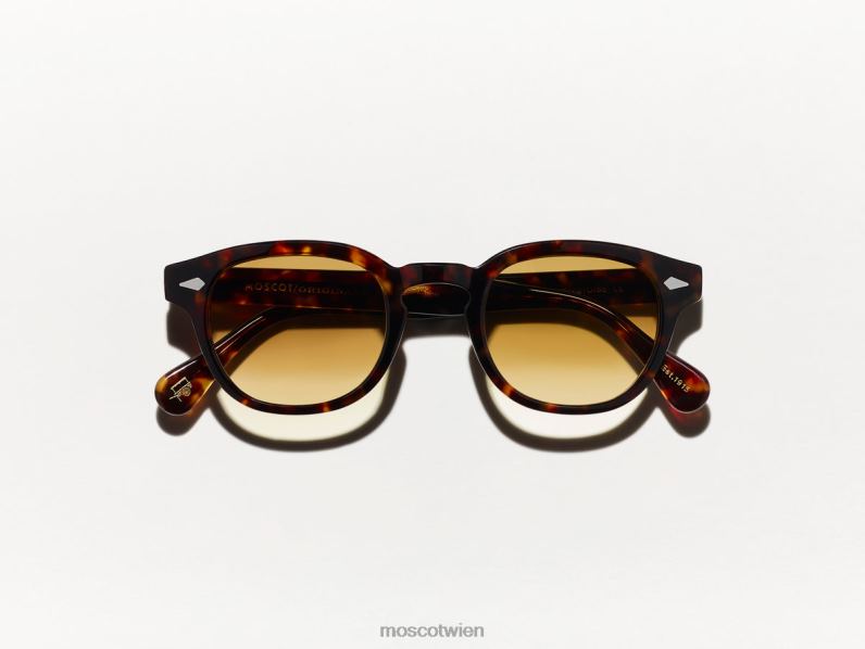 Moscot Kastanien verblassen Lemtosh-Schildkröte mit maßgeschneiderten Farbtönen Gläser 046HT695