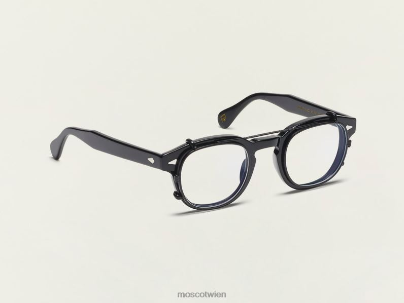 Moscot Matt-schwarz Cliptosh mit Blaulichtfilter Gläser 046HT764