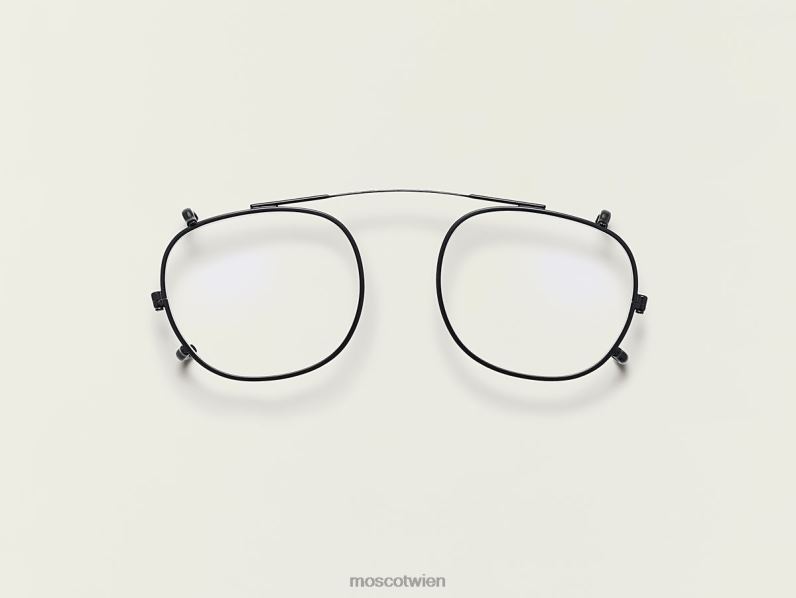 Moscot Matt-schwarz Cliptosh mit Blaulichtfilter Gläser 046HT764