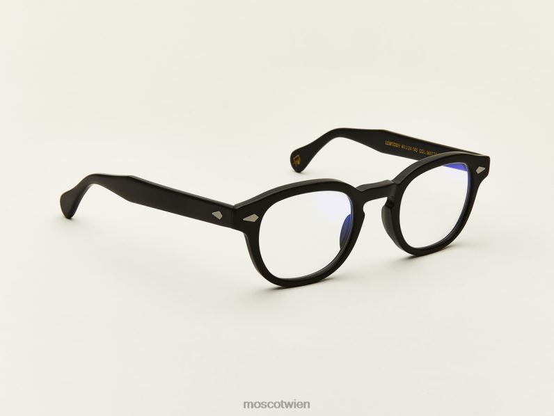 Moscot Matt-schwarz Lemtosh mit Blaulichtfilter Gläser 046HT756