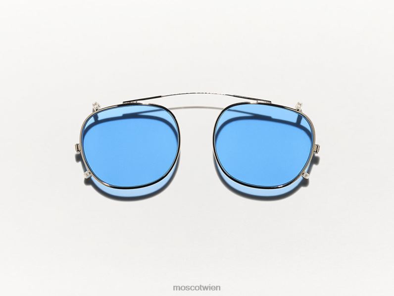 Moscot Promi-Blau Cliptosh Gold mit maßgeschneiderten Farbtönen Gläser 046HT735