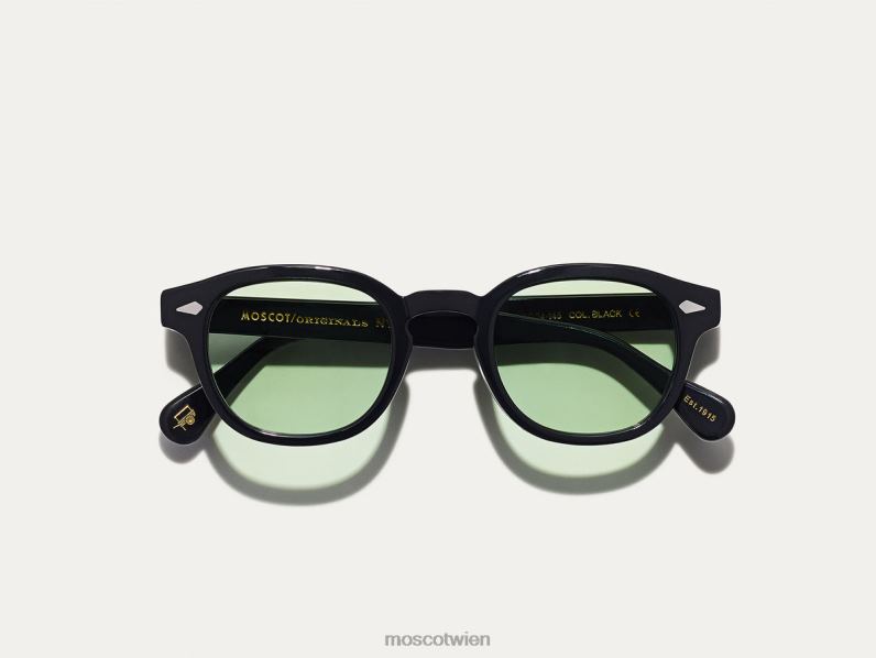 Moscot Rampenlicht Lemtosh-Schwarz mit maßgeschneiderten Farbtönen Gläser 046HT652