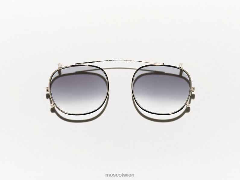 Moscot amerikanisches Grau verblassen Cliptosh Gold mit maßgeschneiderten Farbtönen Gläser 046HT743