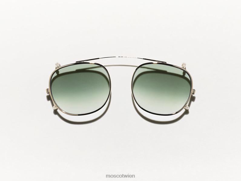 Moscot g-15 verblassen Cliptosh Gold mit maßgeschneiderten Farbtönen Gläser 046HT748