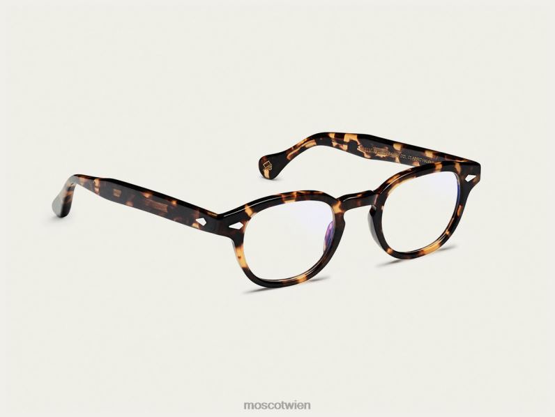 Moscot klassisches Havanna Lemtosh mit Blaulichtfilter Gläser 046HT757
