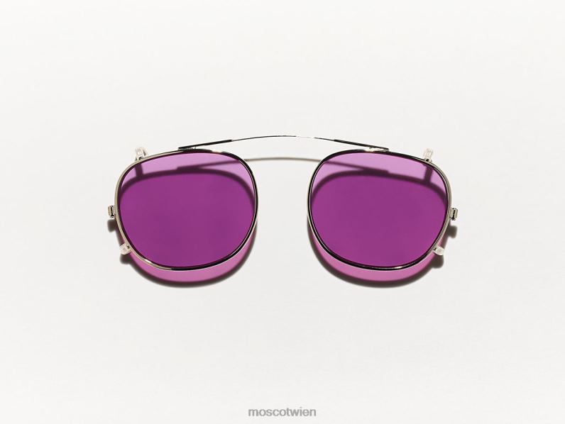 Moscot lila Nurple Cliptosh Gold mit maßgeschneiderten Farbtönen Gläser 046HT751