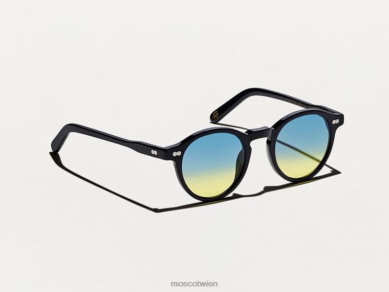 Moscot Aqua-Sonnenaufgang Miltzenschwarz mit maßgeschneiderten Farbtönen Brille 046HT839