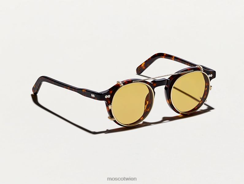 Moscot Bernstein Clipzen Gold mit maßgeschneiderten Farbtönen Brille 046HT816
