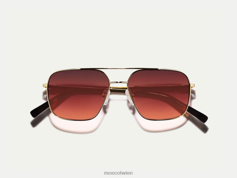 Moscot Cabernet Stärkeres Gold mit maßgeschneiderten Farbtönen Brille 046HT766