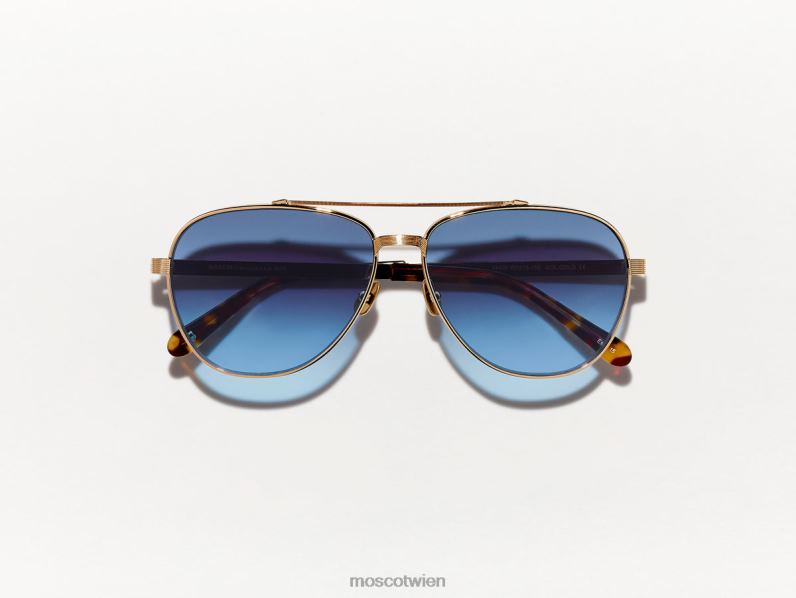 Moscot Gold Rasiere dich in der Sonne Brille 046HT855