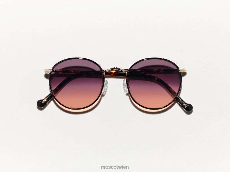 Moscot Lichter der Stadt Zev-Schildkröte mit maßgeschneiderten Farbtönen Brille 046HT794