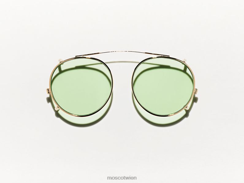 Moscot Rampenlicht Clipzen Gold mit maßgeschneiderten Farbtönen Brille 046HT807