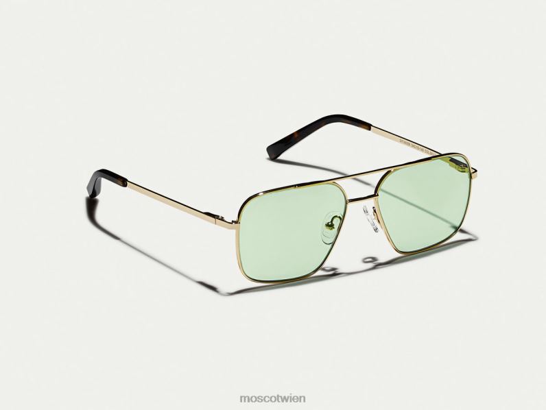 Moscot Rampenlicht Stärkeres Gold mit maßgeschneiderten Farbtönen Brille 046HT782